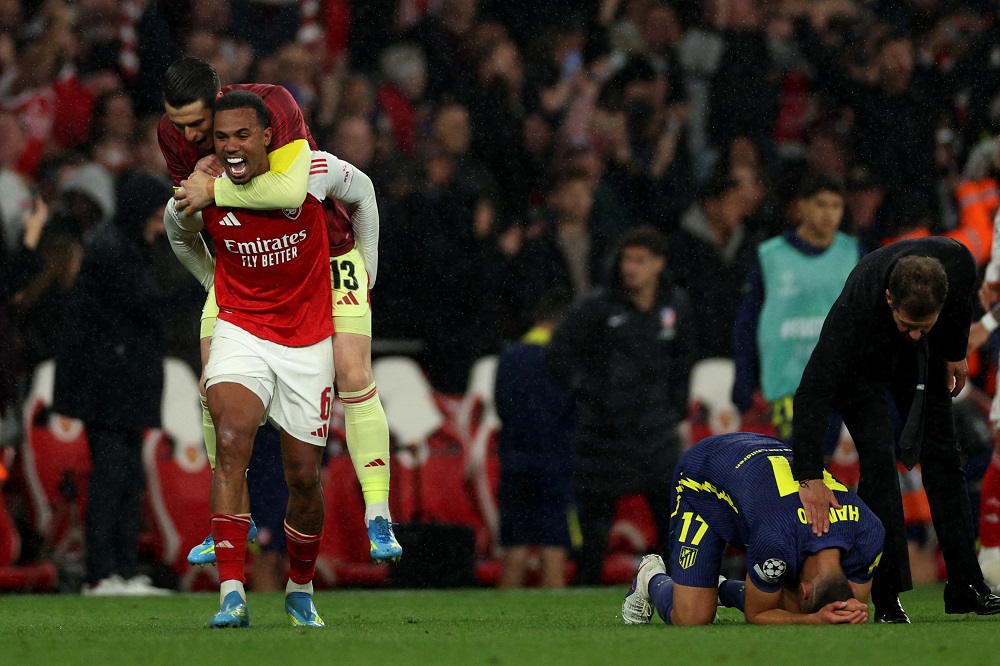 Arsenal bate Atlético em jogo apertado e vai à final da Champions