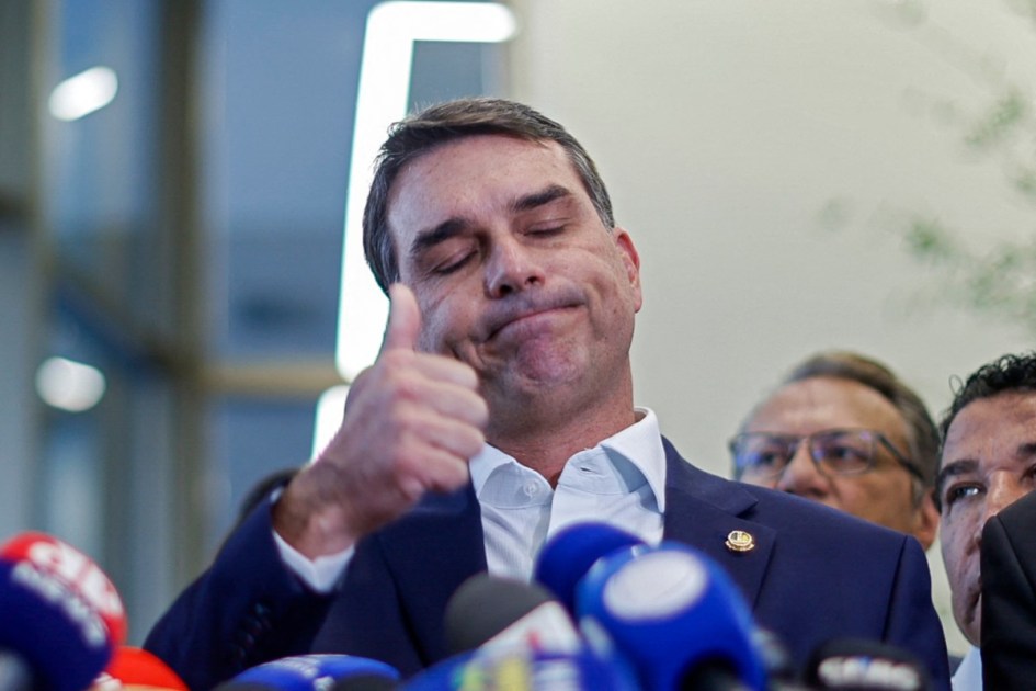 Senador e pré-candidato à presidência da República, Flávio Bolsonaro