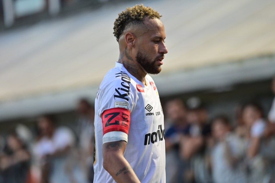 Neymar em Santos x Fluminense, no Brasileirão 2026