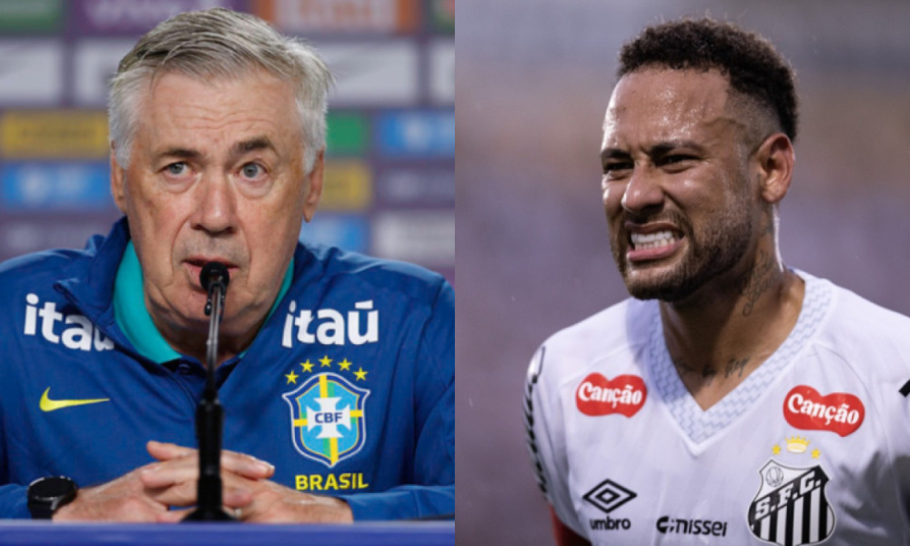 Ancelotti comenta situação de Neymar antes de convocação: 'Depende apenas dele'