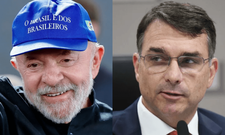 Flávio Bolsonaro e Lula