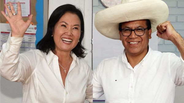 Com 90�s urnas apuradas, Fujimori tem 50,4% contra 49,6� Sánchez no Peru