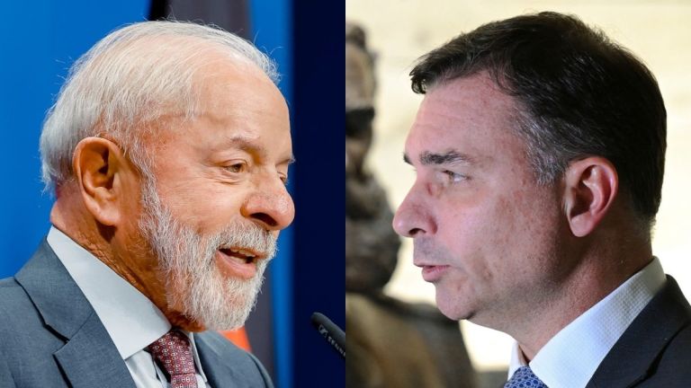 Prismada Lula e Flávio Bolsonaro