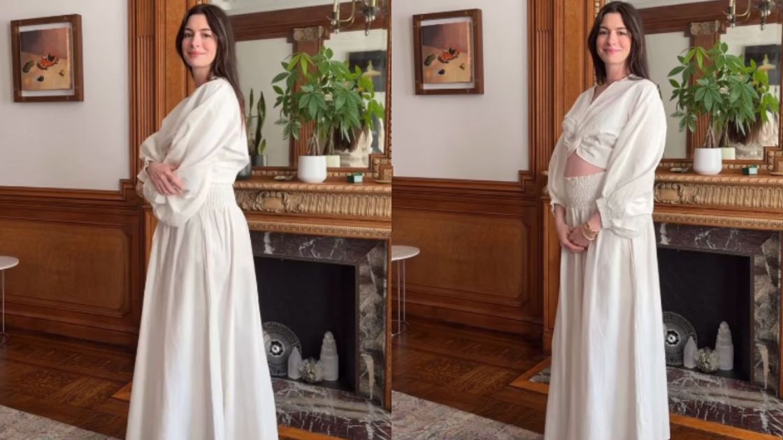 Atriz Anne Hathaway revela gravidez do terceiro filho