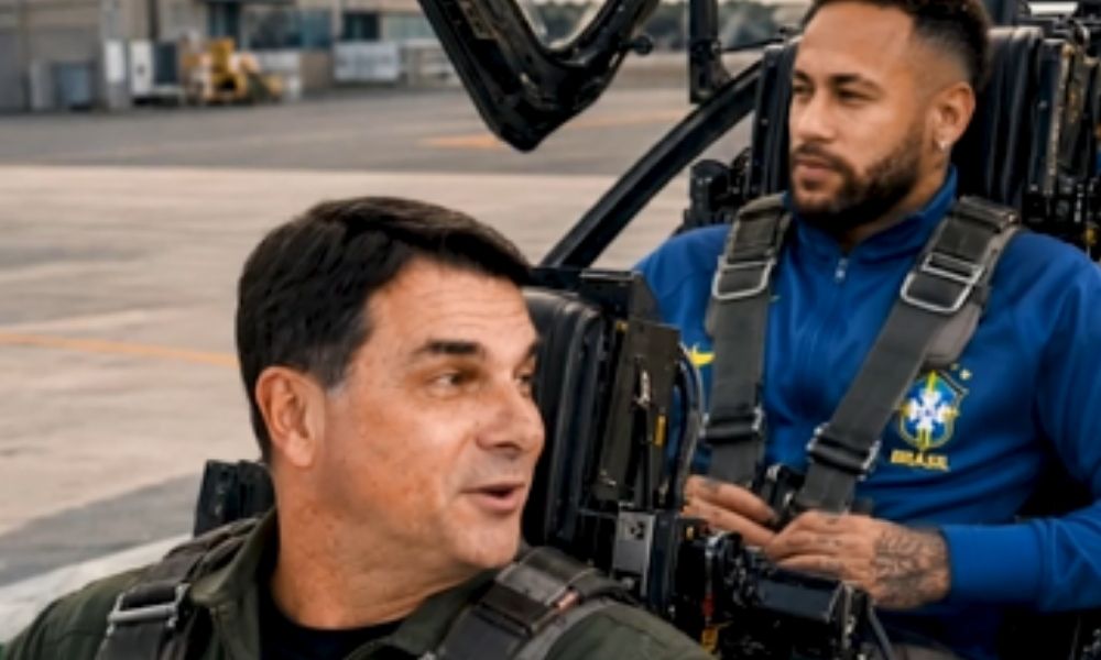 Flávio Bolsonaro e Neymar