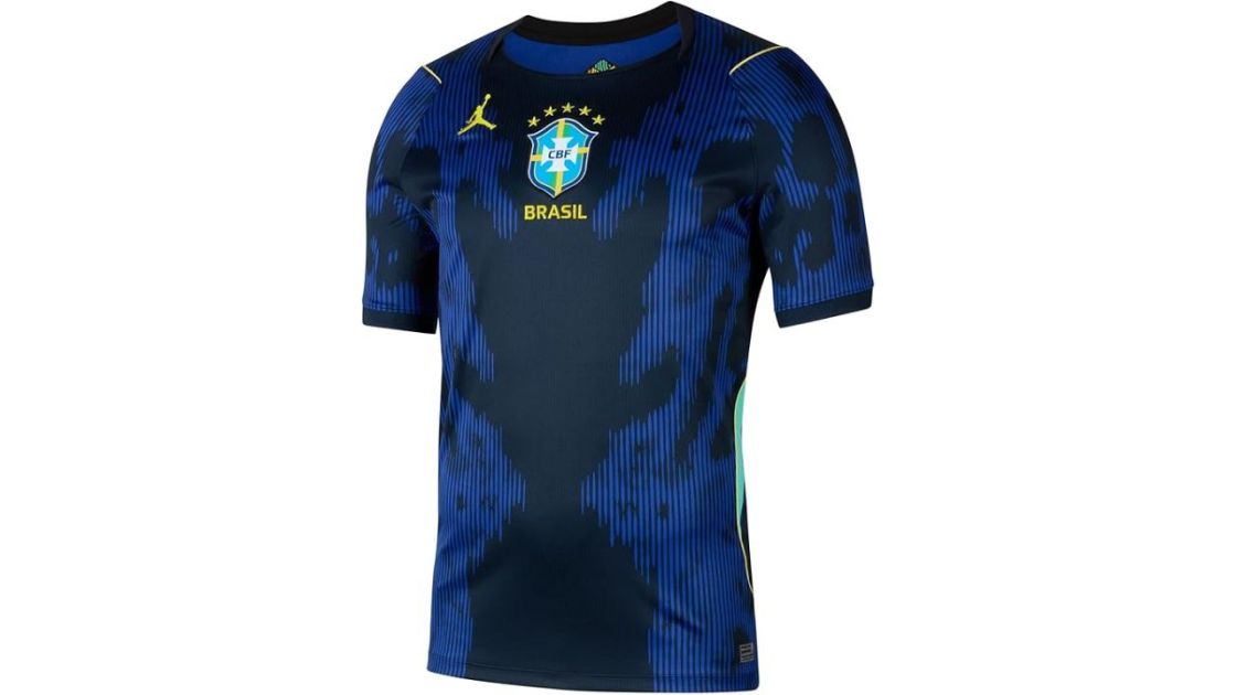 Camiseta da Seleção brasileira com o 'jumpman', logo da marca do Michael Jordan