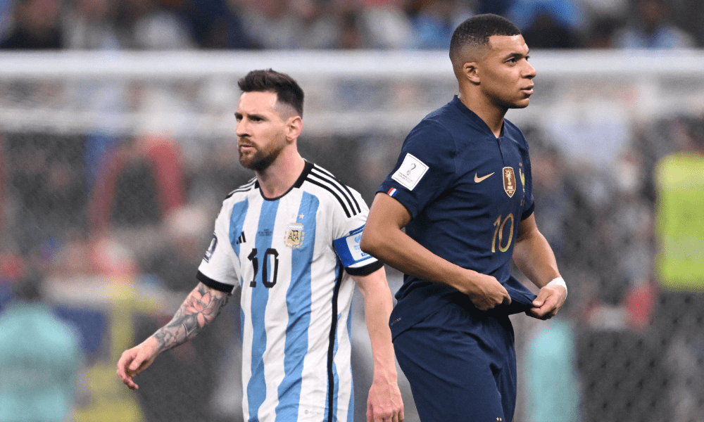 Lionel Messi e Kylian Mbappé