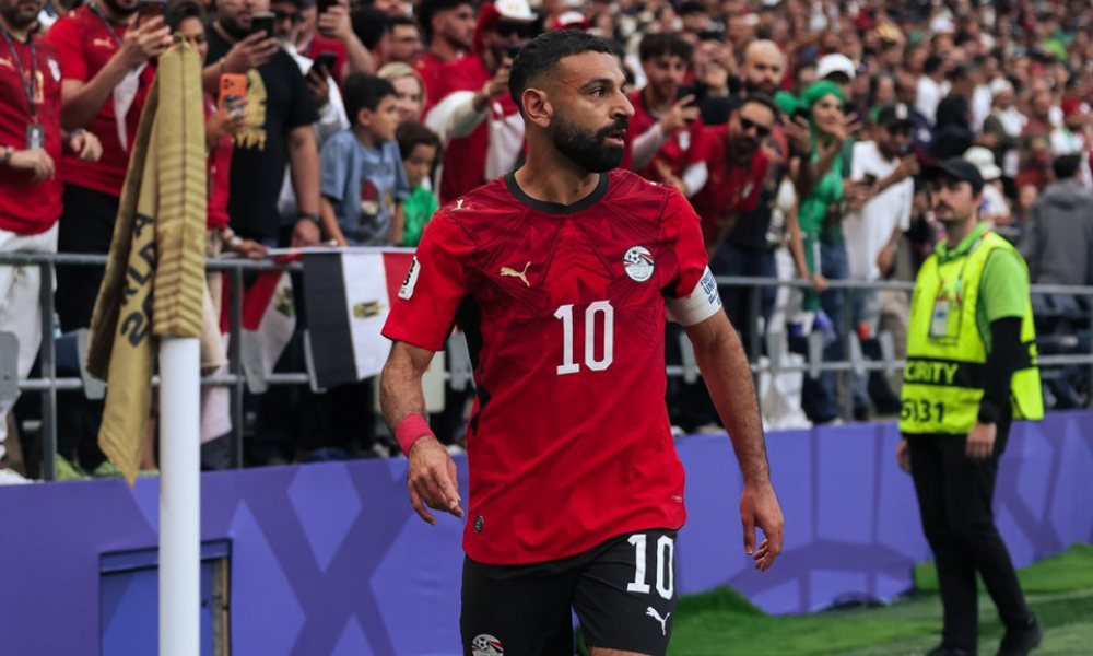 Mohammed Salah durante partida contra o Irã