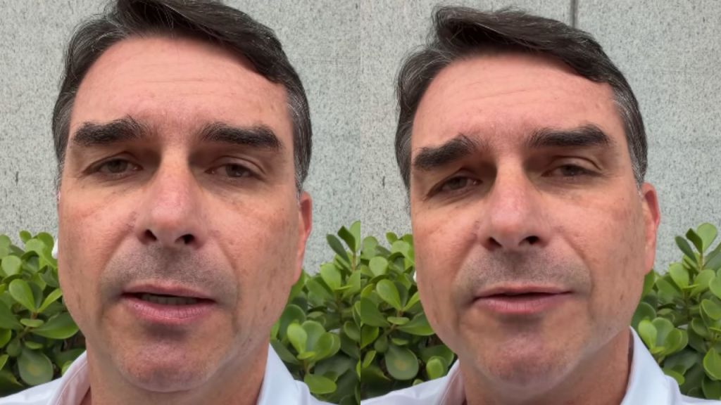 Após polêmica, Flávio diz que ele e Michelle querem ‘livrar o Brasil das mãos do PT’