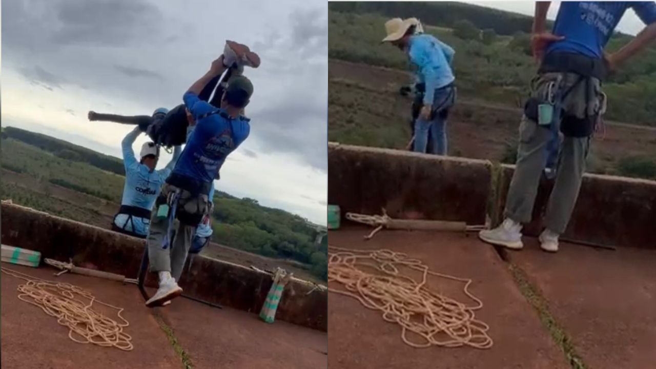 Mulher morre após ser lançada sem cordas durante salto de rope jump em Limeira