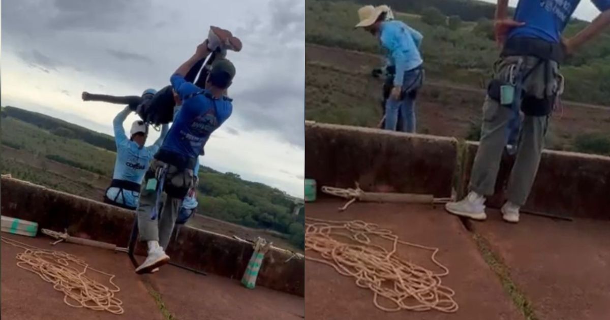 Mulher morre após ser lançada sem cordas durante salto de rope jump em Limeira