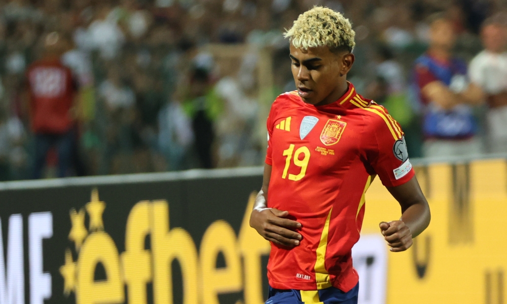 Jogador Lamine Yamal da Seleção da Espanha.