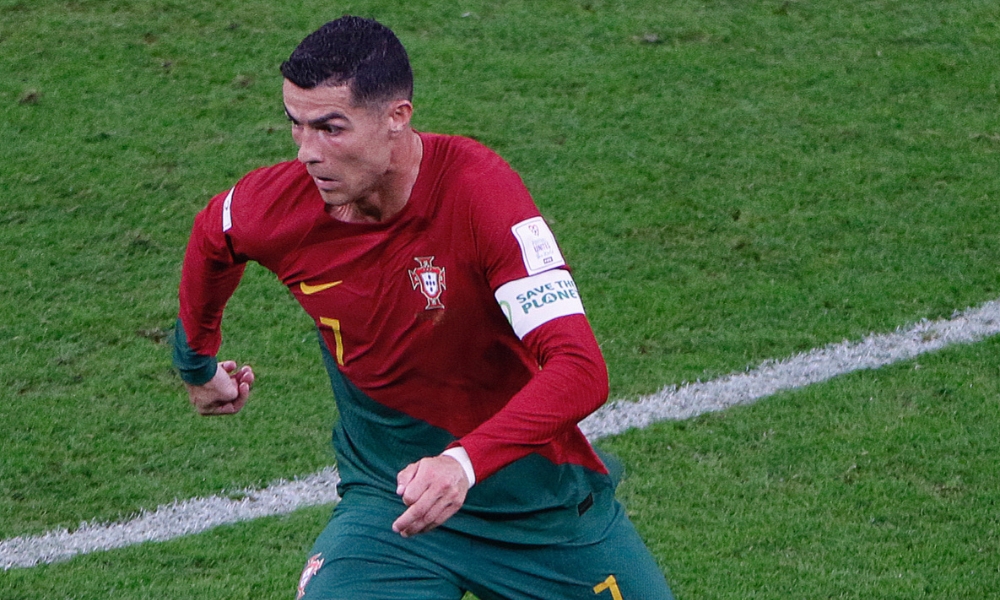 Jogador Cristiano Ronaldo da Seleção de Portugal.