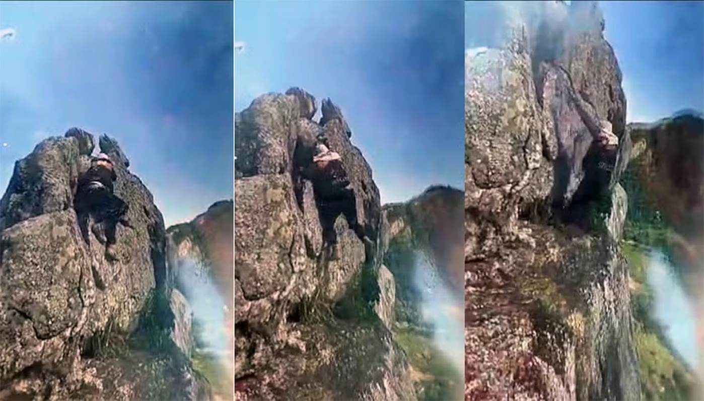 Homem morre após cair ao tentar tirar foto na Pedra do Macaco, no RJ
