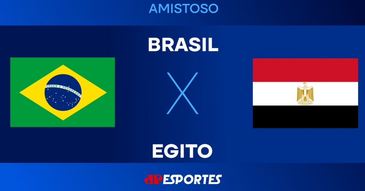 Brasil x Egito: assista ao vivo à transmissão da Jovem Pan