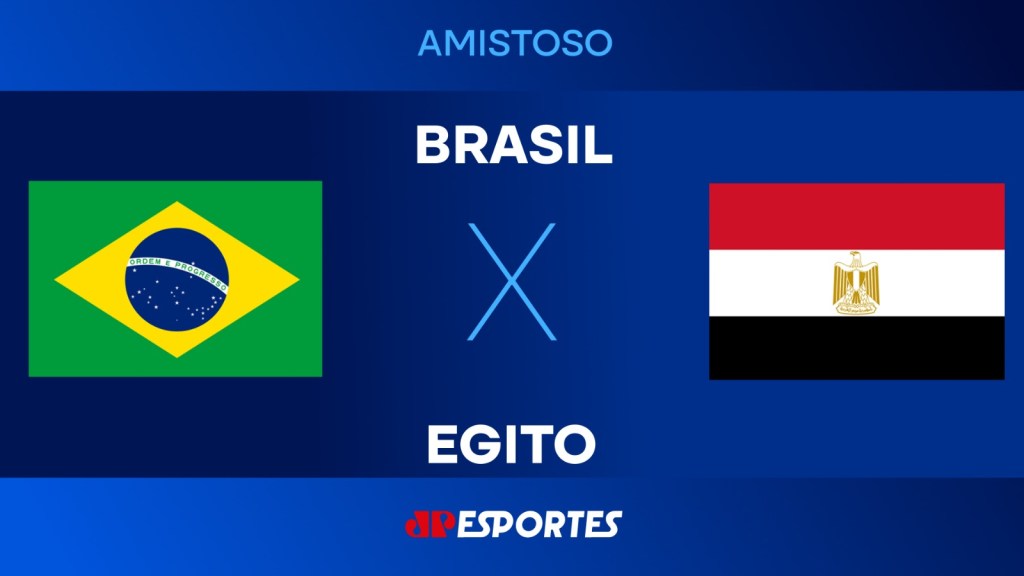 Brasil x Egito: assista ao vivo à transmissão da Jovem Pan