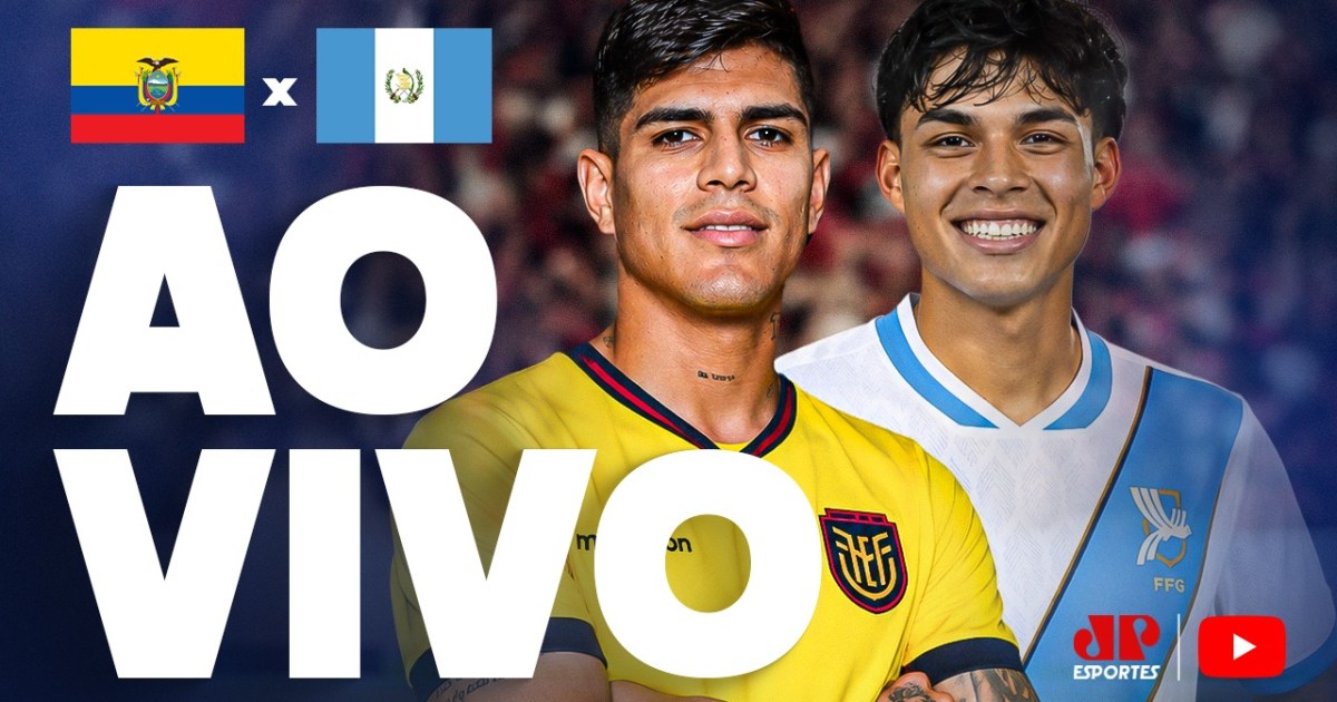 Equador x Guatemala: assista ao vivo à transmissão da Jovem 