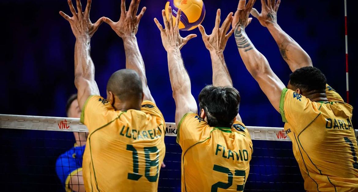 Brasil vence Chile na estreia do Sul-Americano Masculino de Vôlei