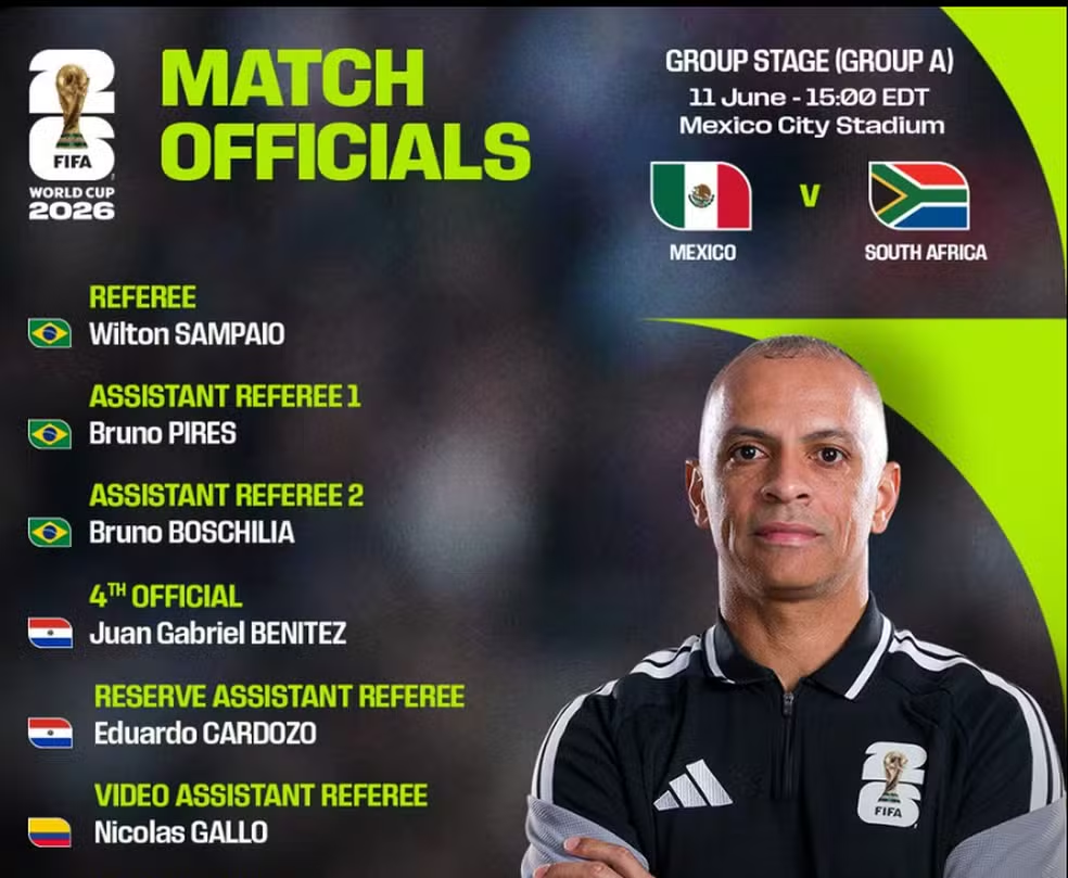 Wilton Sampaio chega a 3ª Copa e apitará abertura assombrado