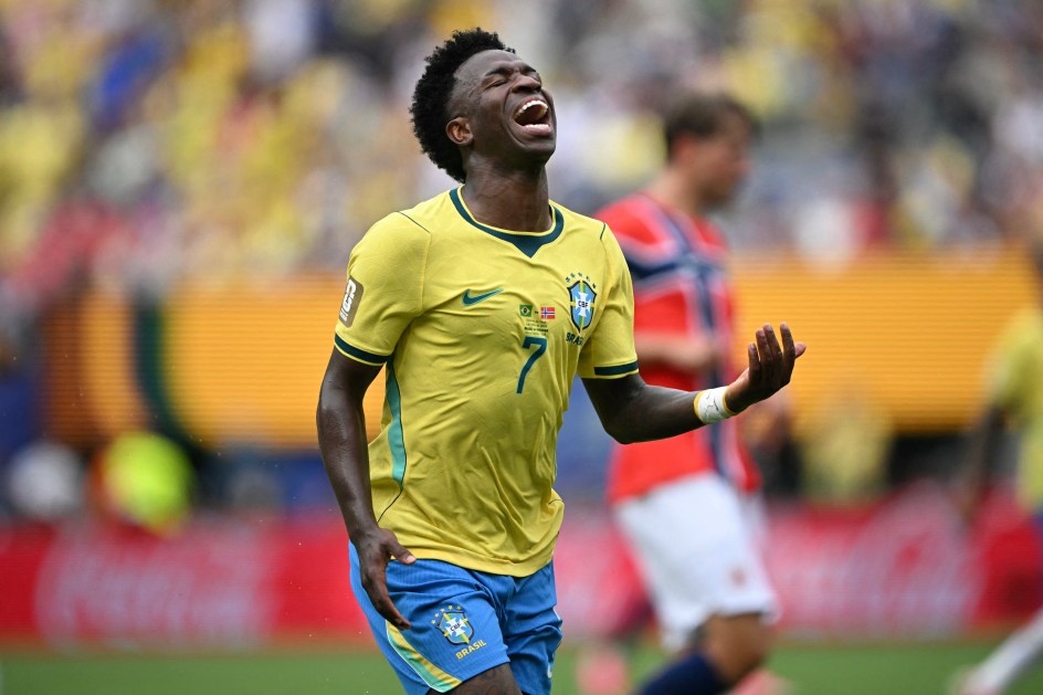 “Espero que não manche a carreira dele”, diz Vini Jr sobre pênalti de Bruno Guimarães