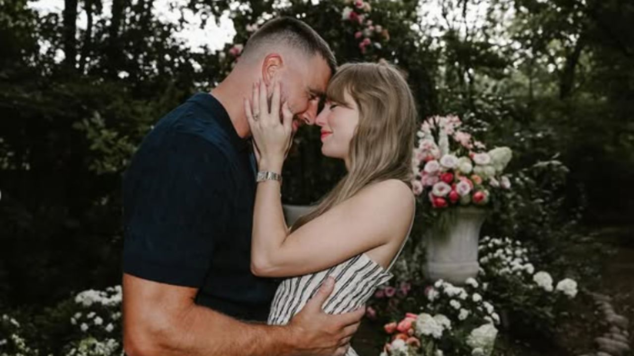 Taylor Swift e Travis Kelce se casam em cerimônia celebrada por Adam Sandler