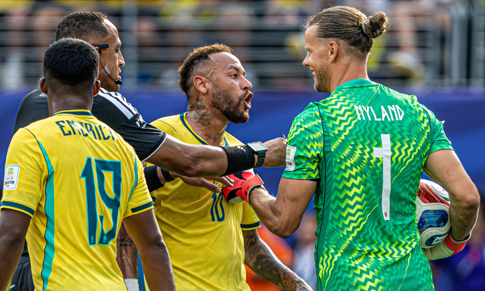 Neymar, durante a partida entre Brasil e Noruega, pelas oitavas de final da Copa do Mundo