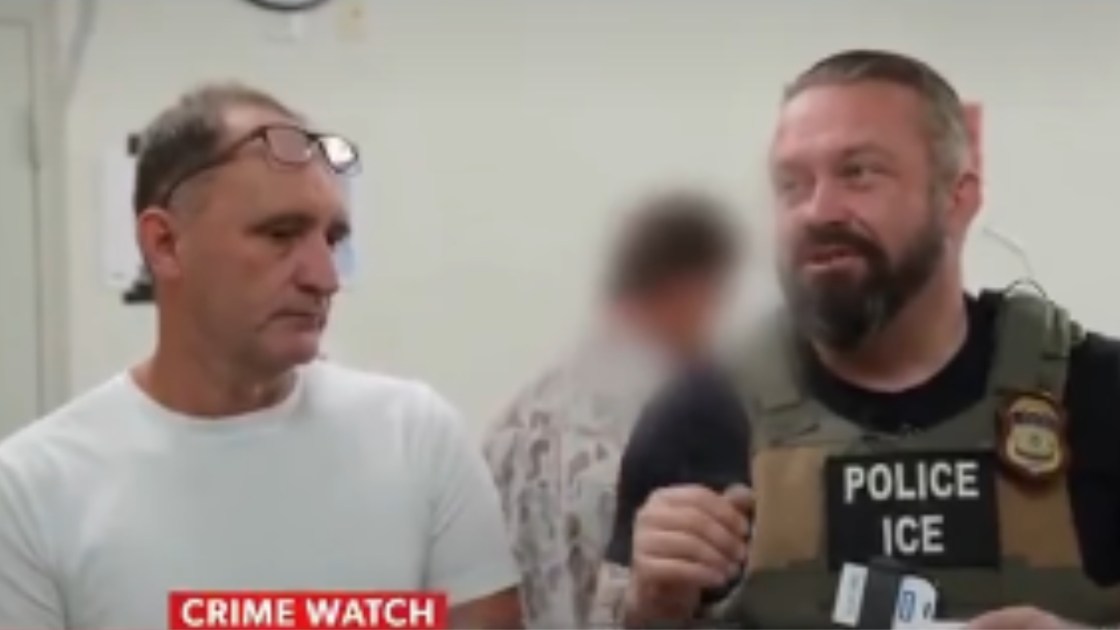 Captura de tela da prisão de Denny Marucci, condenado por pedofilia.