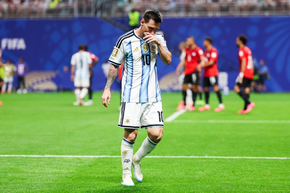 Lionel Messi após penalti perdido contra o Egito