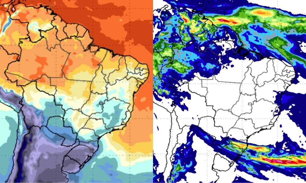 Chuva acumulada em 24h e temperatura mínima referente ao dia 03/07/2026.
