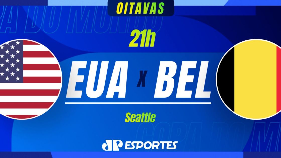 Estados Unidos e Bélgica se enfrentam pelas oitavas de final da Copa do Mundo.