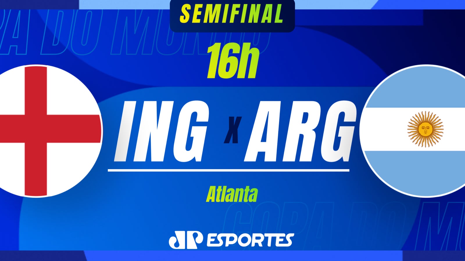 Copa do Mundo: Inglaterra x Argentina acompanhe ao vivo
