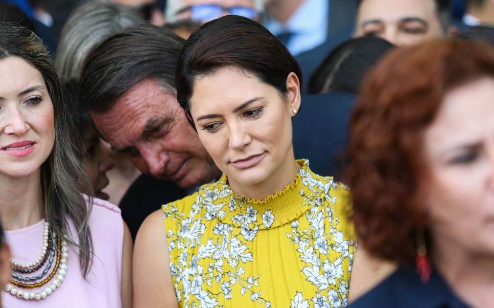 Michelle Bolsonaro e Jair Bolsonaro