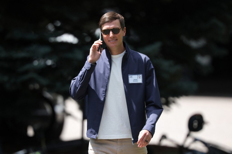 O fundador e CEO da Affinity Partners, Jared Kushner, participa da Conferência Sun Valley da Allen & Company no Sun Valley Lodge em 9 de julho de 2026, em Sun Valley, Idaho.
