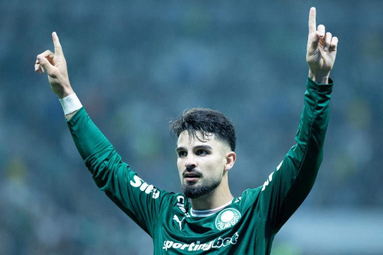 Flaco López comemora gol da Conmebol Libertadores