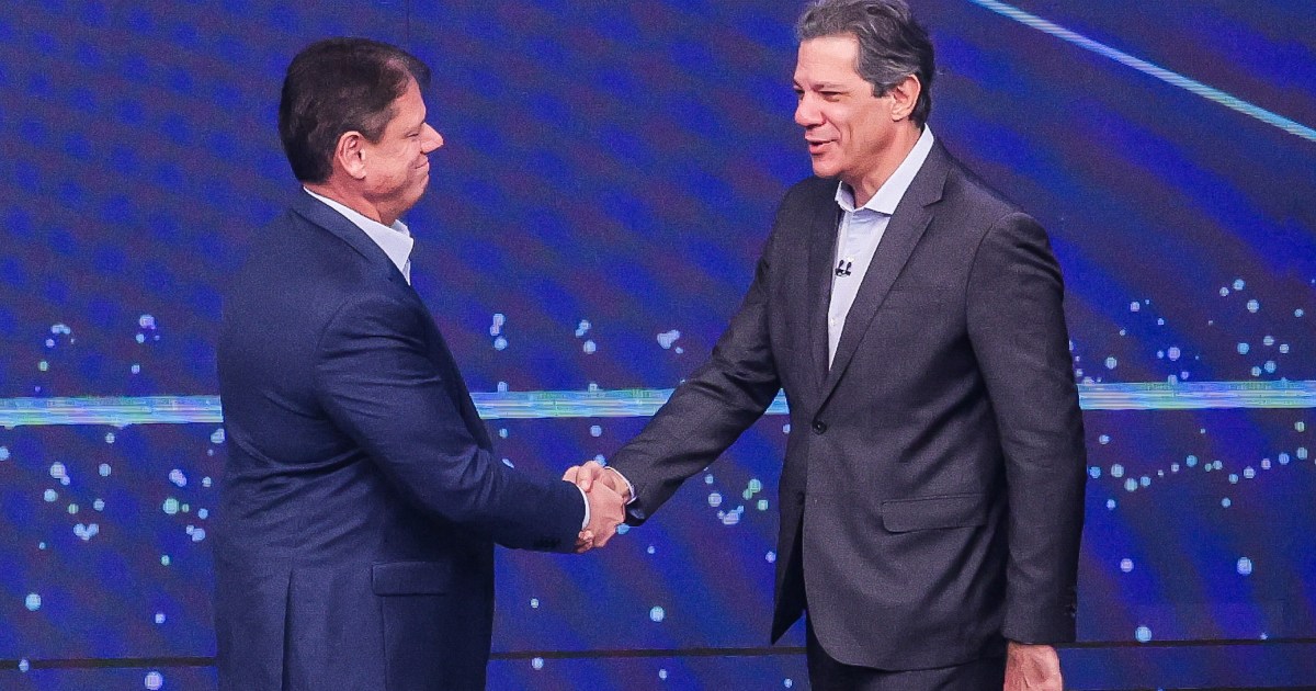 Quaest: Tarcísio tem 40%; Haddad, 27%, no 1º turno de SP