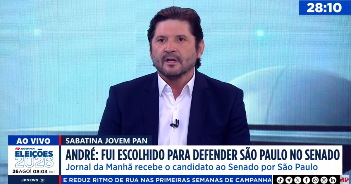 André do Prado diz que Tarcísio seria uma ótima inspiração para Flávio