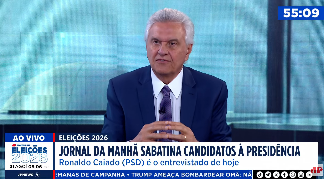 'Anistia pacificaria o país', diz Caiado sobre presos do 8 de Janeiro