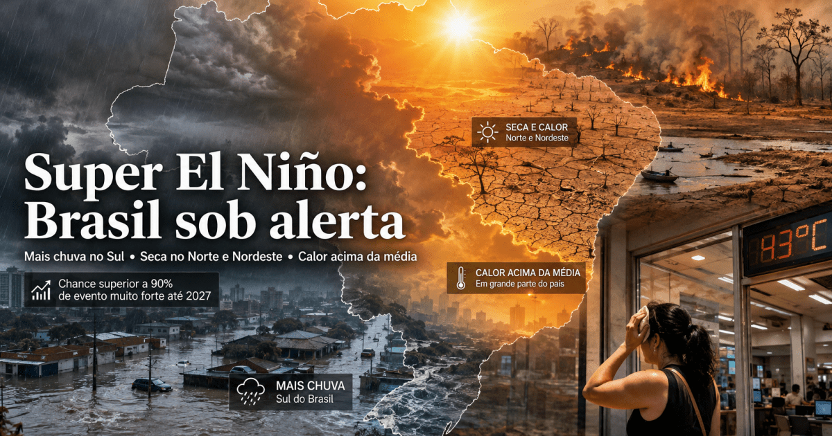 Super El Niño: Brasil pode enfrentar o fenômeno climático mais intenso já registrado na história