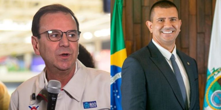 Eduardo Paes e Douglas Ruas, candidatos ao governo do Rio de Janeiro