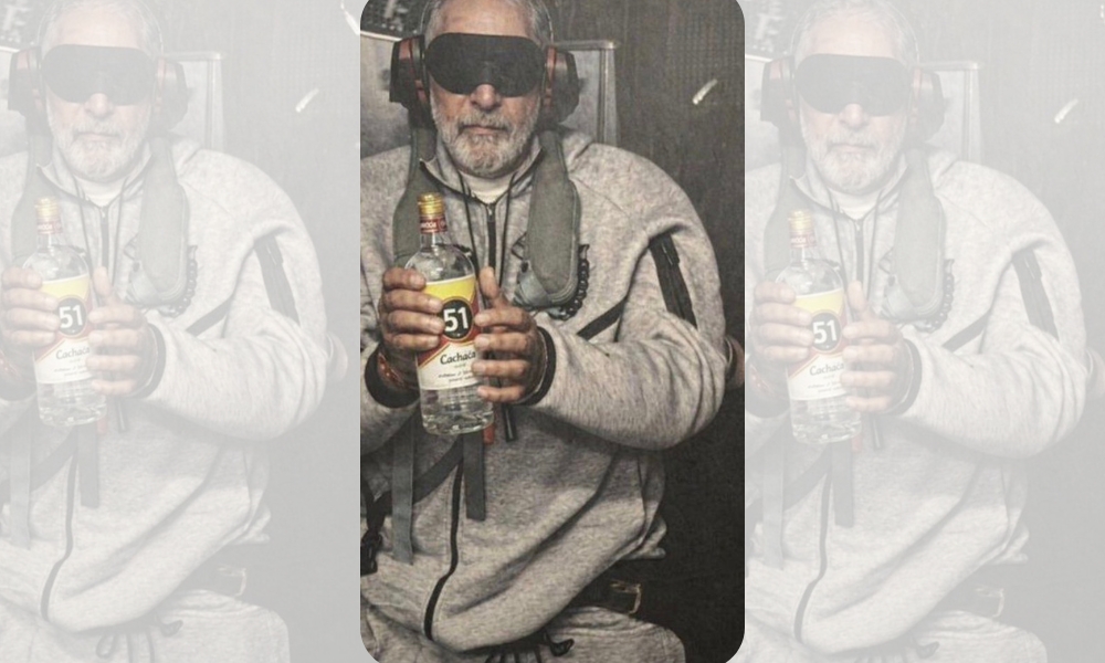 Deputado dos EUA publica montagem de Lula preso como Maduro com garrafa de cachaça