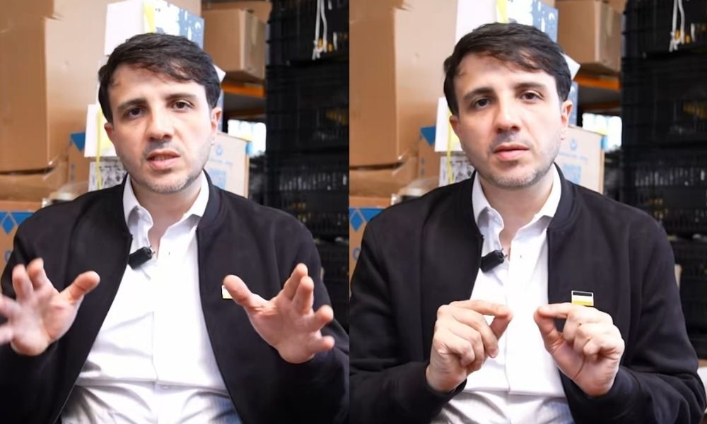 Renan Santos em vídeo publicado em suas redes sociais após suspensão de sua campanha à Presidência