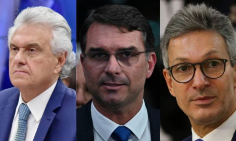 Ronaldo Caiado, Flávio Bolsonaro e Romeu Zema