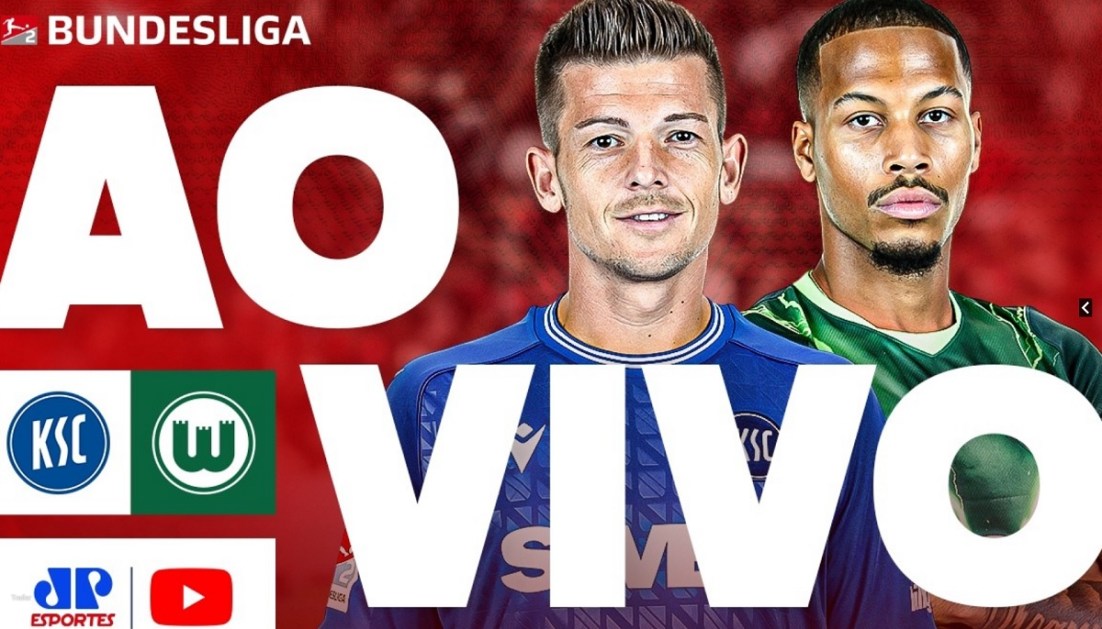 Jovem Pan transmite Karlsruher SC e VfL Wolfsburg pela Bundesliga 2; acompanhe ao vivo