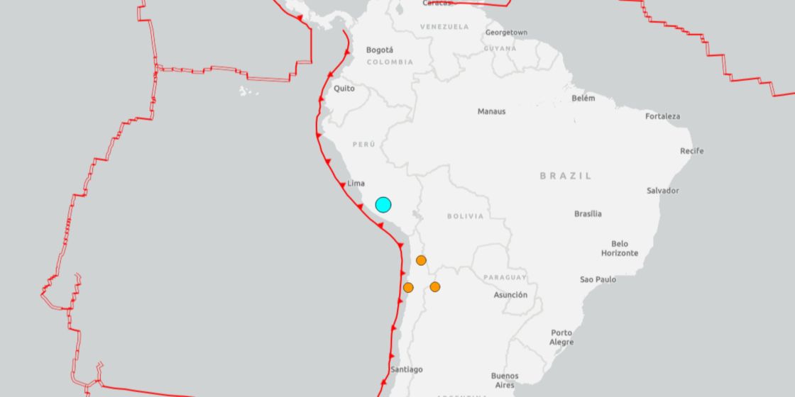 Terremoto de magnitude 6,7 atinge sul do Peru