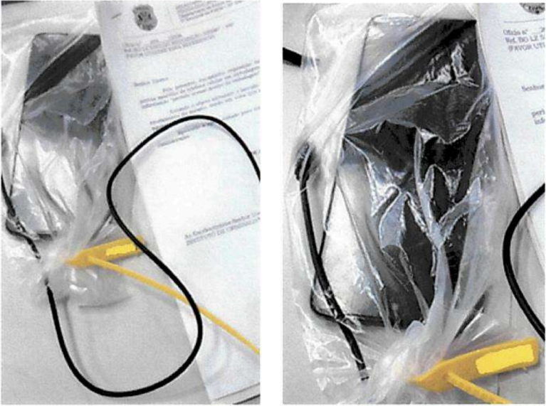 Aparelhos de operação sobre Dark Horse com falhas no lacre