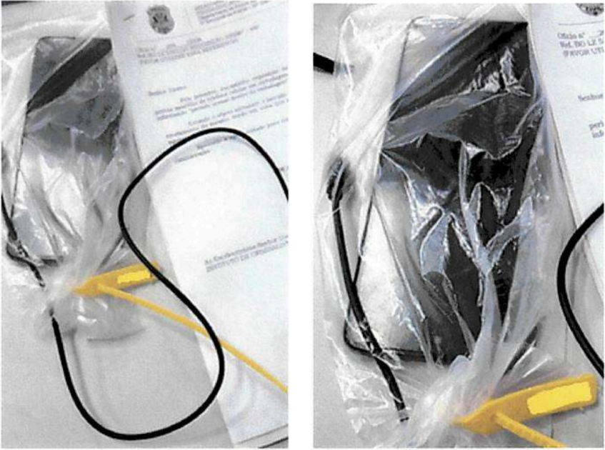 Aparelhos de operação sobre Dark Horse com falhas no lacre