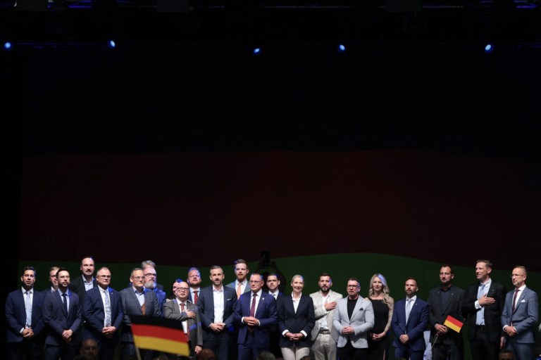 Membros do partido AfD da Alemanhã durante votação no país