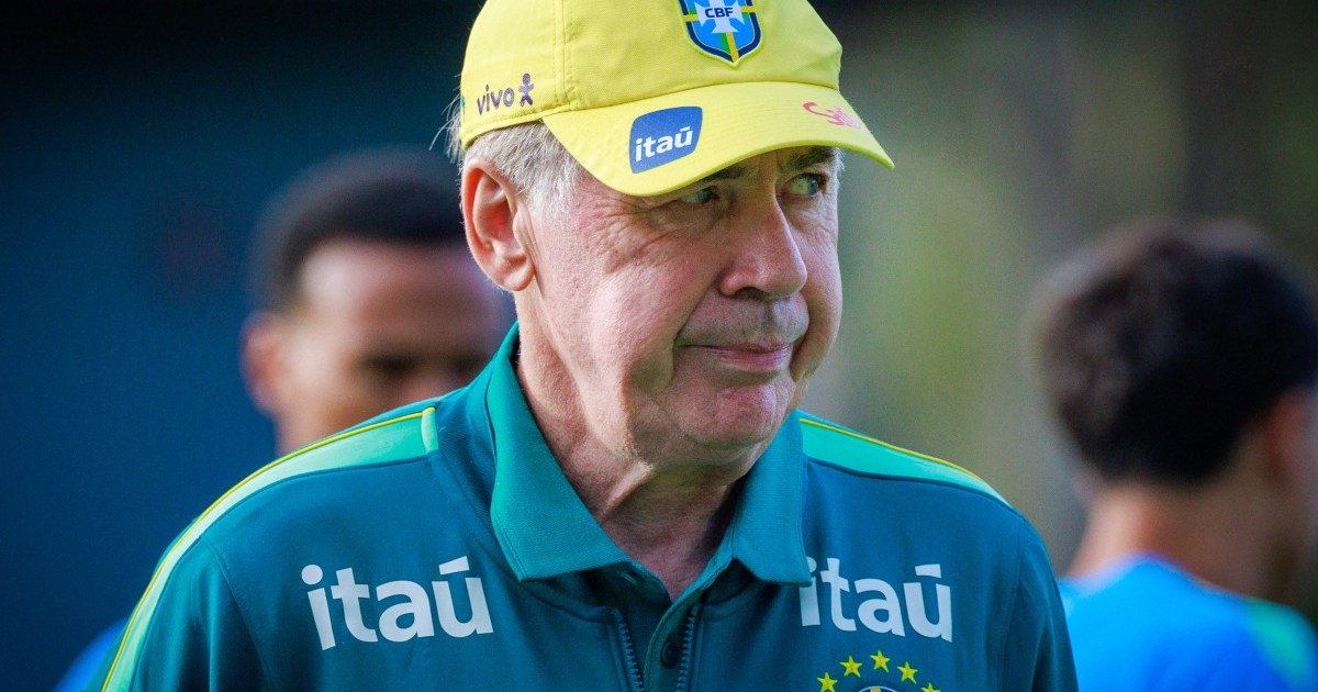 Ancelotti revela quarteto ofensivo com Estevão titular contra a Austrália