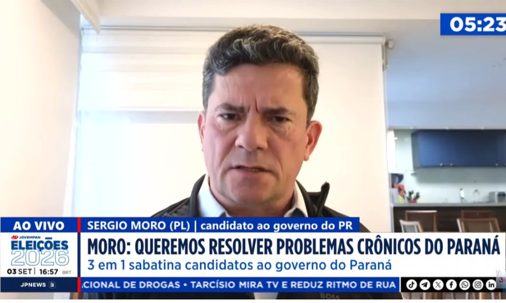 Moro diz que cobrança sobre ida a debates é 'indevida': 'Minha estratégia do momento'