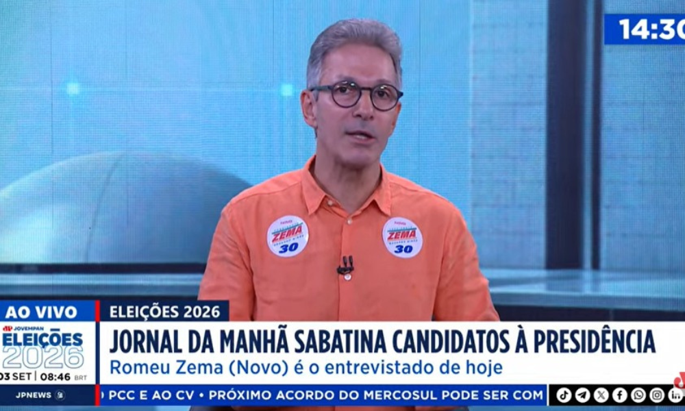 Zema diz que Selic ideal para o Brasil seria de 6%, atualmente em 14% - QTU Questões do Universo